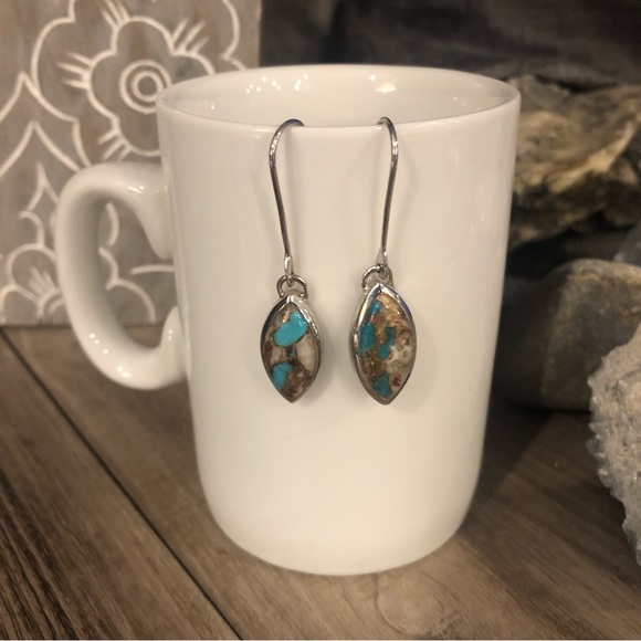Mojave Turquoise Earrings 💙 - Picture 2 of 10